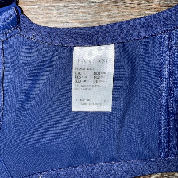 Elegant Navy Blue Women's Bra - Picture 3 of 5